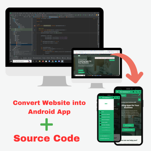 Convert Website into Android with source code